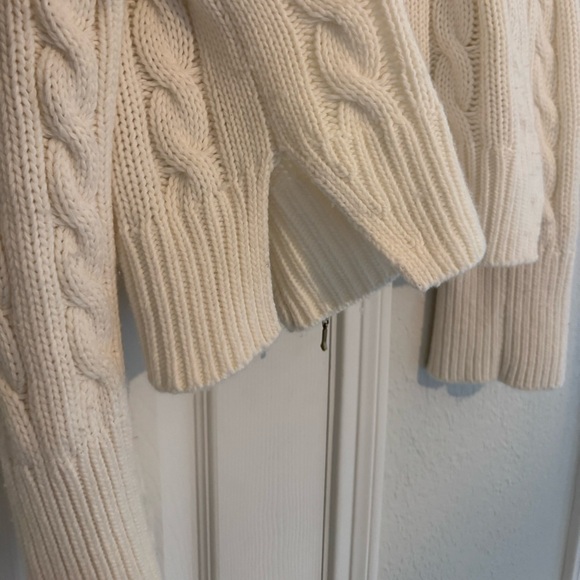 Abercrombie & Fitch Cream Zip Collared Sweater - Picture 6 of 9